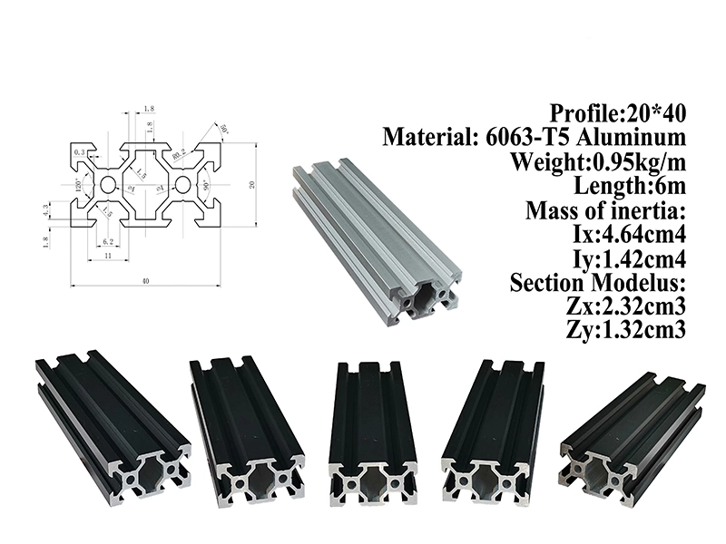 Aluminum Profile Machining Extruded Aluminum Industrial Square Tube